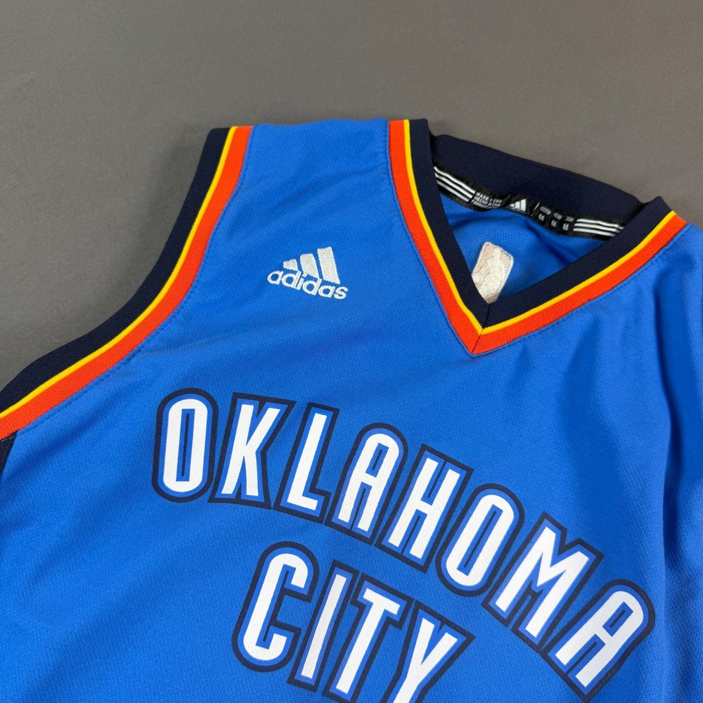 Adidas NBA Oklahoma City Thunder Kevin Durant 35 Jersey Blue Youth Medium M